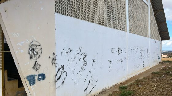 Mesmo em reforma, ações de vandalismo continuam acontecendo no Ginásio de Esportes Raul Ferraz
