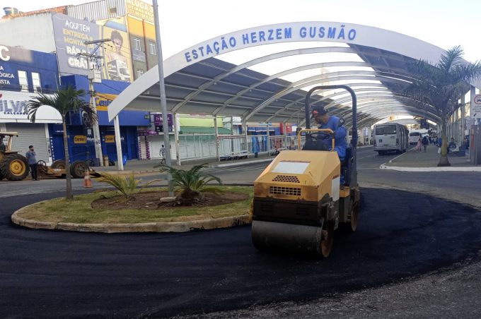 Seinfra realiza melhorias na Estação de Transbordo para melhorar circulação