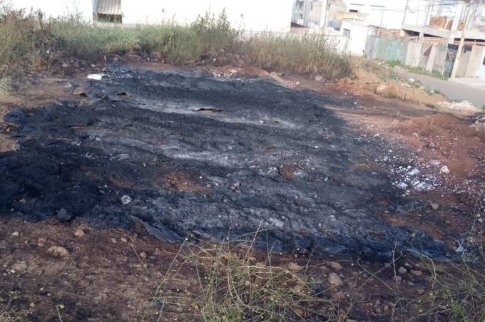 Em ato de vandalismo, incêndio destrói tubulações recém-adquiridas para obra de macrodrenagem no Panorama