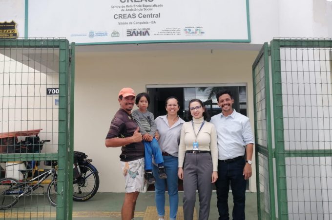 Família colombiana é acolhida pela Rede de Proteção Social de Vitória da Conquista