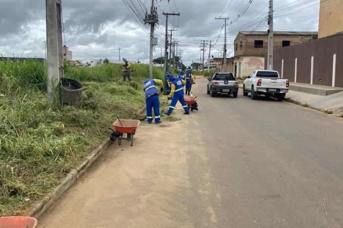 Secretaria de Serviços Públicos realiza mutirões de limpeza e podas de árvores em diversos locais nesta semana