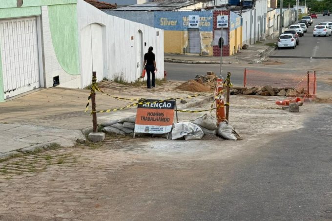 Recuperação da Avenida Expedicionários entra na fase de cura do concreto