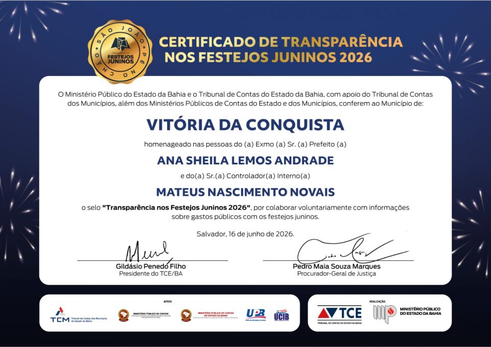 Foto: Reprodução/Prefeitura de Vitória da Conquista - BA
