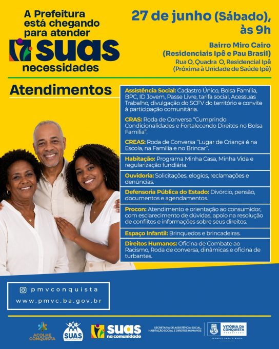 Foto: Reprodução/Prefeitura de Vitória da Conquista - BA
