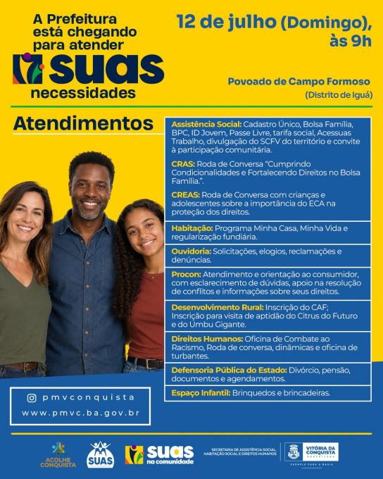 Foto: Reprodução/Prefeitura de Vitória da Conquista - BA