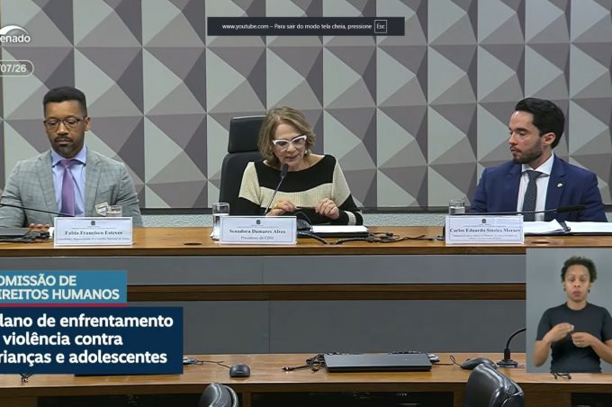 Governo Municipal participa no Senado de debate sobre o Plano de Enfrentamento da Violência contra Crianças e Adolescentes