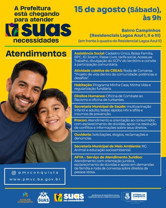 Foto: Reprodução/Prefeitura de Vitória da Conquista - BA