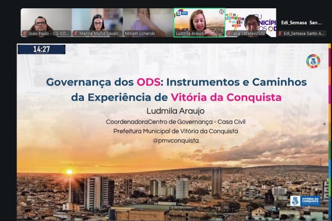Vitória da Conquista apresenta experiência de governança dos ODS em encontro nacional