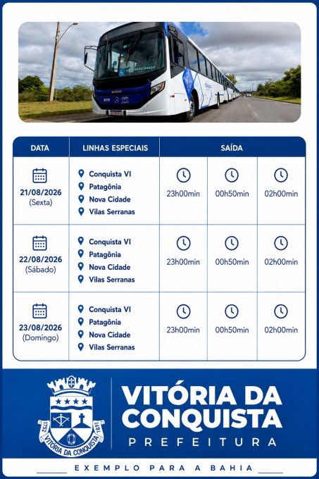 Foto: Reprodução/Prefeitura de Vitória da Conquista - BA