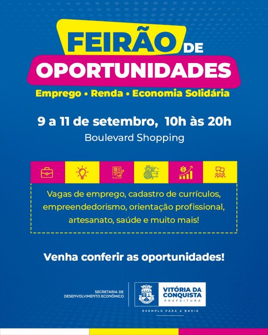 Foto: Reprodução/Prefeitura de Vitória da Conquista - BA