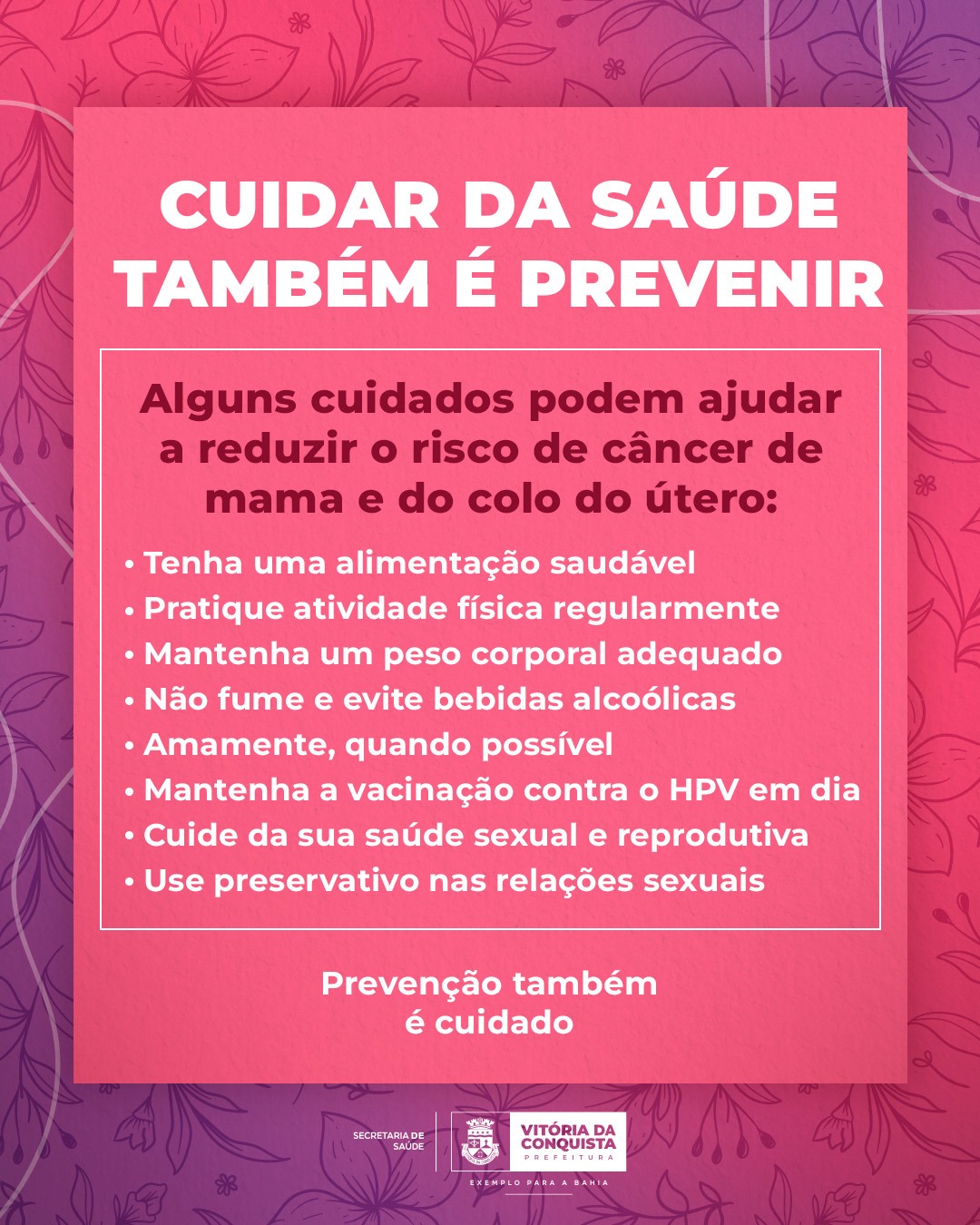 Foto: Reprodução/Prefeitura de Vitória da Conquista - BA