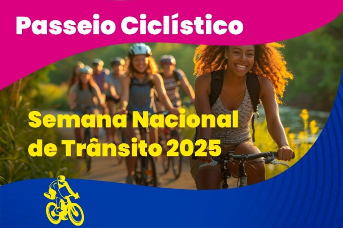 Passeio Ciclístico acontece neste domingo e encerra Semana Nacional de Trânsito