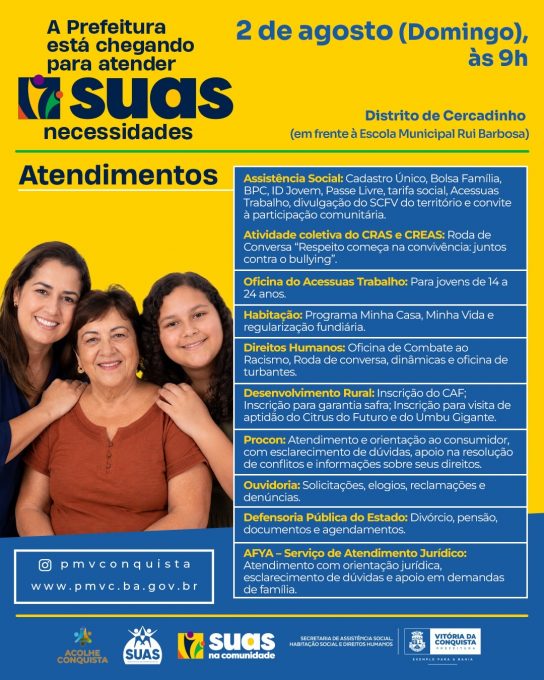 Foto: Reprodução/Prefeitura de Vitória da Conquista - BA