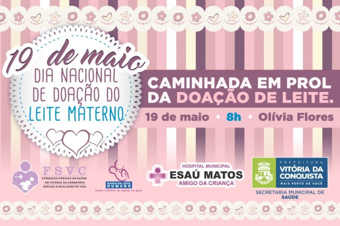 Esaú Matos realiza caminhada no Dia Nacional da Doação de Leite Materno