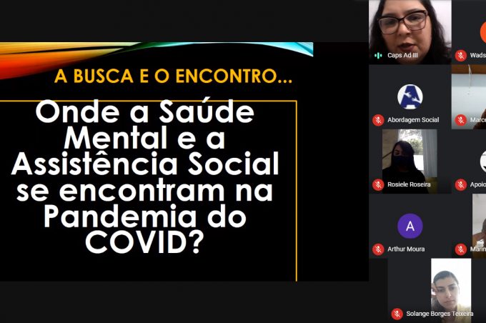 CAPS AD III promove oficina virtual sobre a abordagem aos usuários de substâncias psicoativas