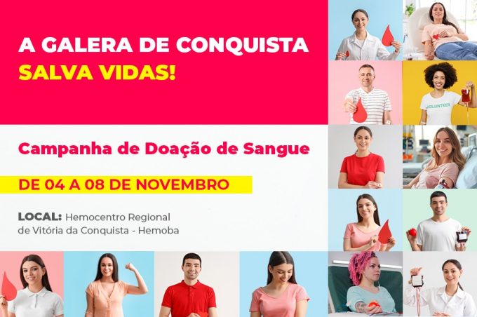 Prefeitura realiza campanha de doação de sangue “A juventude de Vitória da Conquista salva vidas”