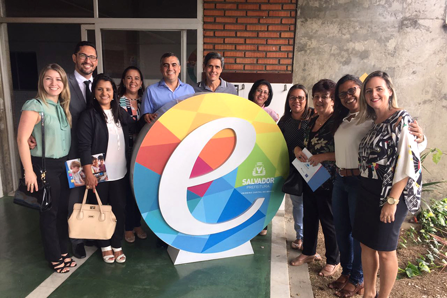 Equipe das Secretarias de Educação e de Desenvolvimento Social visitam Escola Laboratório em Salvador