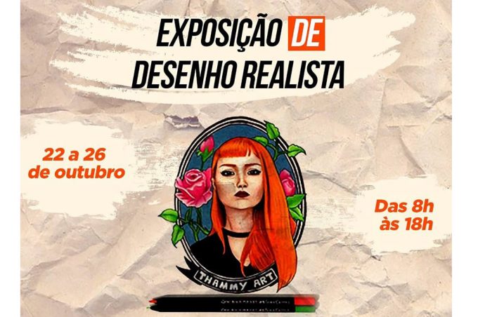 Exposição de desenhos realistas acontece na Biblioteca Municipal