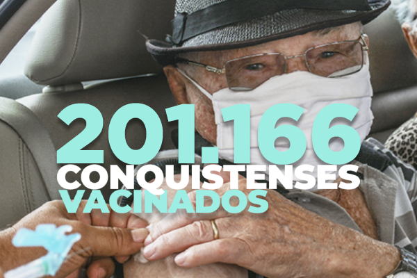 Vitória da Conquista supera marca de 200 mil vacinados com 1ª dose contra Covid-19