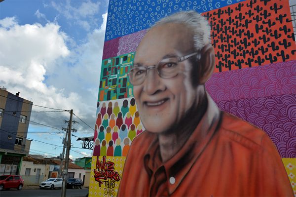 A Voz do Muro: Grafitagem homenageia J. Murilo - Prefeitura