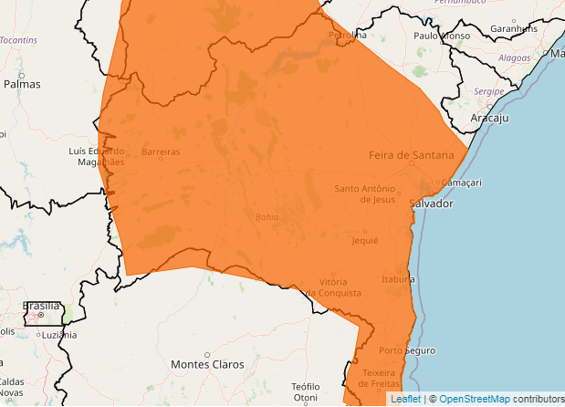 Vitória da Conquista teve uma média de 40 milímetros de chuva nesta quarta. Alerta é para novos temporais
