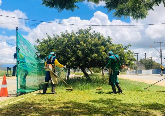 Prefeitura reforça limpeza pública em vários pontos da cidade para prevenir contra a dengue