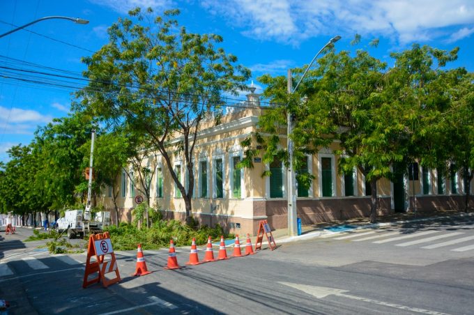 Rua Coronel Gugé está interditada ao longo desta quinta para poda de árvores