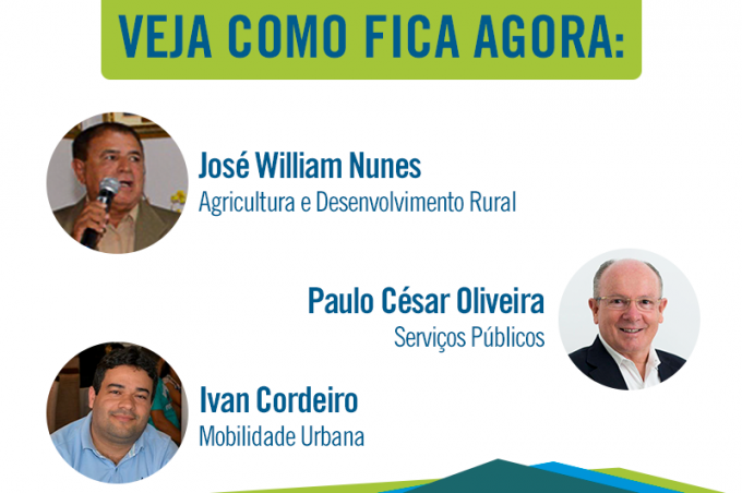 Prefeito empossa novos secretários de Agricultura, Mobilidade Urbana e Serviços Públicos