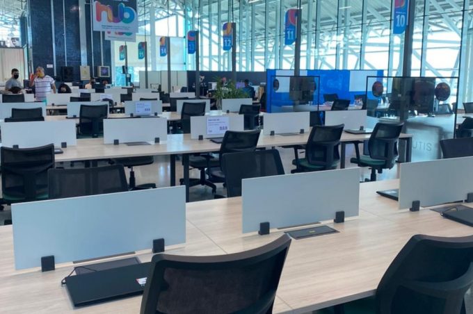 Representantes da Prefeitura no Hub Sudoeste fazem visita técnica ao Parque Tecnológico de Salvador